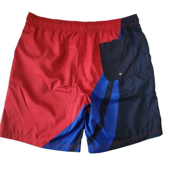 Nautica Swim Trunks Shorts Men's XXL Red Blue - Picture 2 of 3